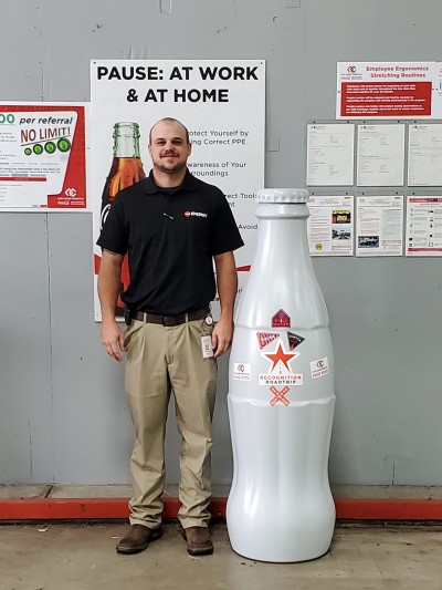 Tim Recktenwald, CCSWB FSOP Manager, is excited for our next stop on the Recognition Roadtrip - the Stillwater distribution center on Oct. 20, 2021.