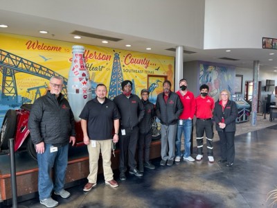 Beaumont heroes take the Recognition Roadtrip Bottle on a trip through time at the Rogers Regional Visitor’s Center. The members of the Rogers family are well-known philanthropists across Beaumont and have contributed to several initiatives across the city, including parks, healthcare and the Gateway Shopping Center and Parkdale Mall.