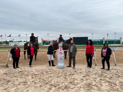 Northpoint heroes and the Recognition Roadtrip Bottle jockey into position at the Sam Houston Park Raceway on Jan. 11, 2022. The Raceway was the first Class I track in Texas to open in 1994 – after racing and wagering had been outlawed for nearly fifty years!