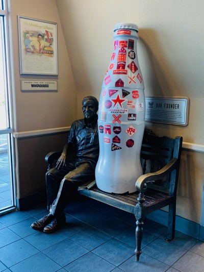 The Recognition Roadtrip Bottle has a quick conversation with Whataburger founder, Harmon Dobson. The iconic Texas fast-food chain was founded in Corpus Christi in 1950, with burgers that originally cost $0.35!